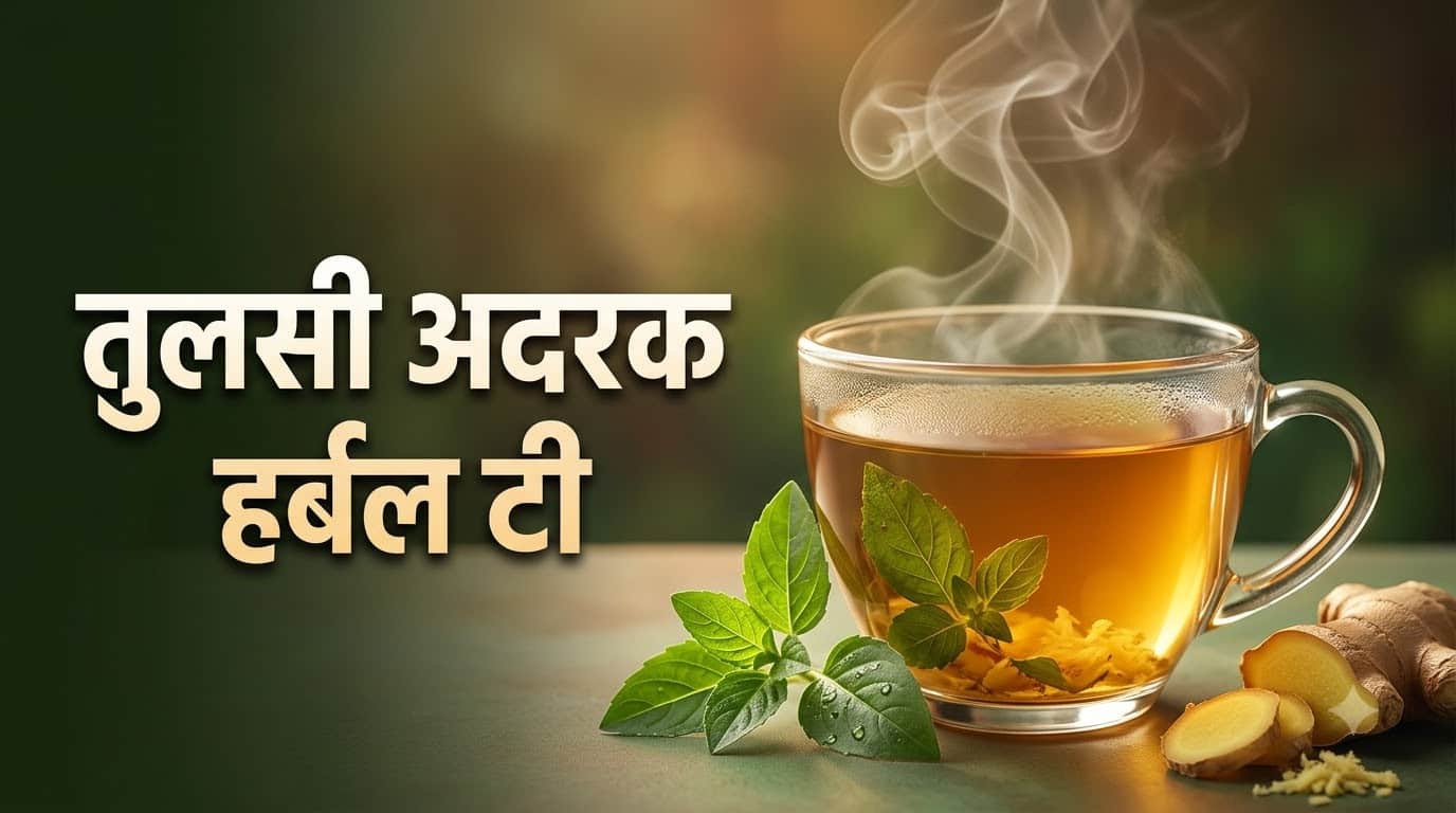 तुलसी अदरक चाय