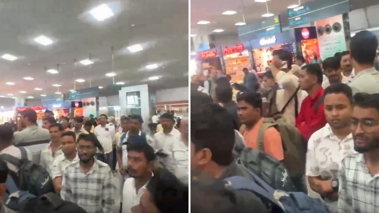 Pilot falls ill Mumbai-bound IndiGo flight grounded passengers create ruckus in SHA Babatpur Airport
