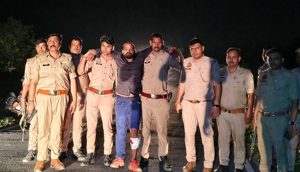 History-Sheeter Shot in Leg During Police Encounter in Etawah’s Bakewar