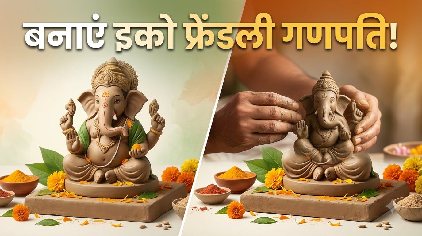 ईको फ्रेंडली गणेश कैसे बनाएं