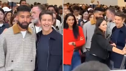 tripti dimri and Ap Dhillon attended apple iphone 18 launch event in california viral video