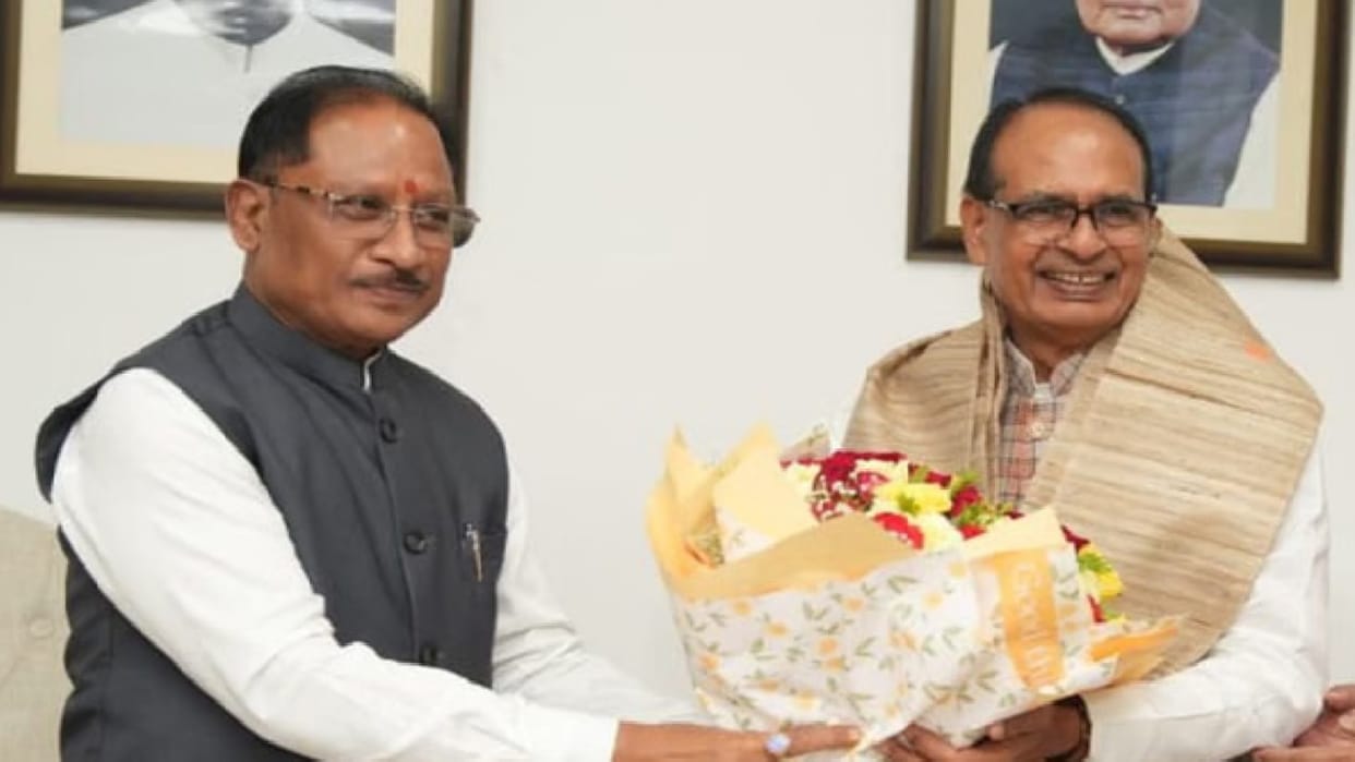 Shivraj and CM Sai will inaugurate and perform Bhoomi Pujan of 39 development works worth Rs 122 crore.