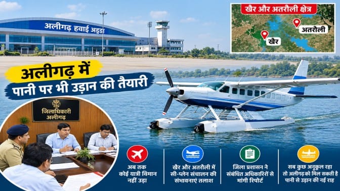Sea plane operations in Aligarh