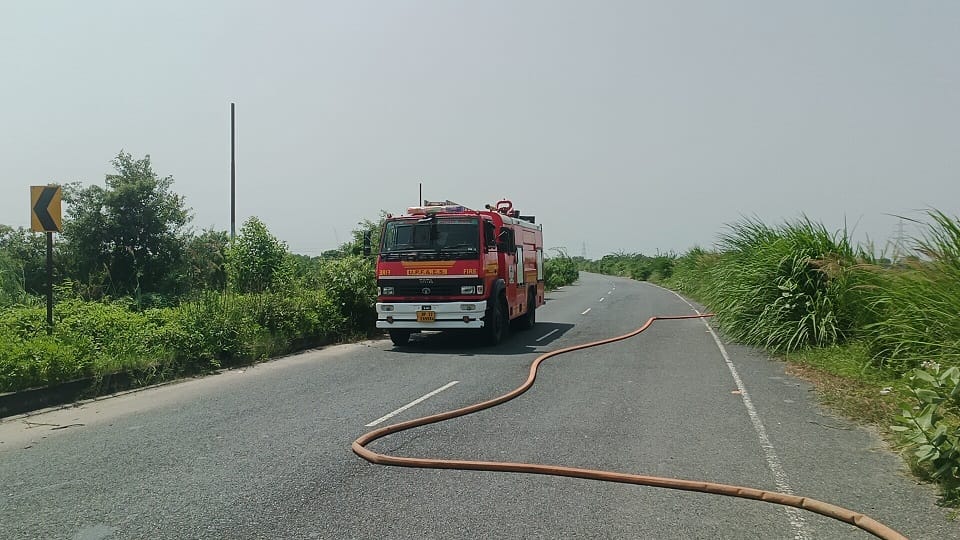 Panic prevailed for 38 hours after an LPG tanker overturned in Mainpuri