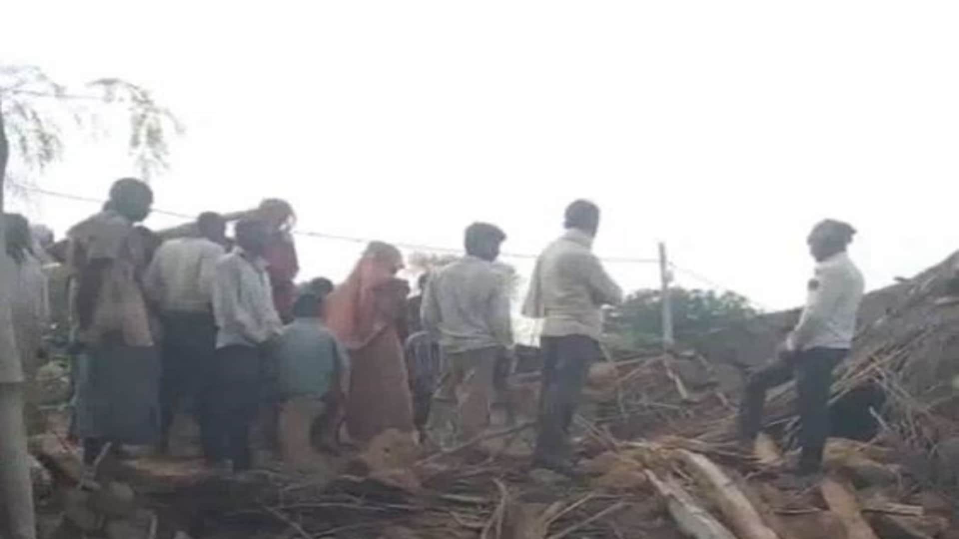 देर रात भरभराकर गिरा कच्चा मकान