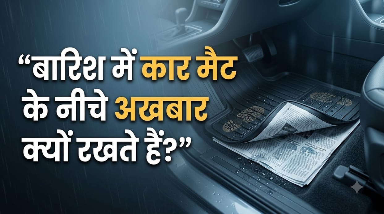Monsoon Car Care Tip: How Placing News Paper Under Car Floor Mat Prevents Moisture and Foul Odor