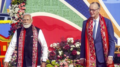 प्रधानमंत्री नरेंद्र मोदी और जर्मनी के चांसलर फ्रेडरिक मर्ज।