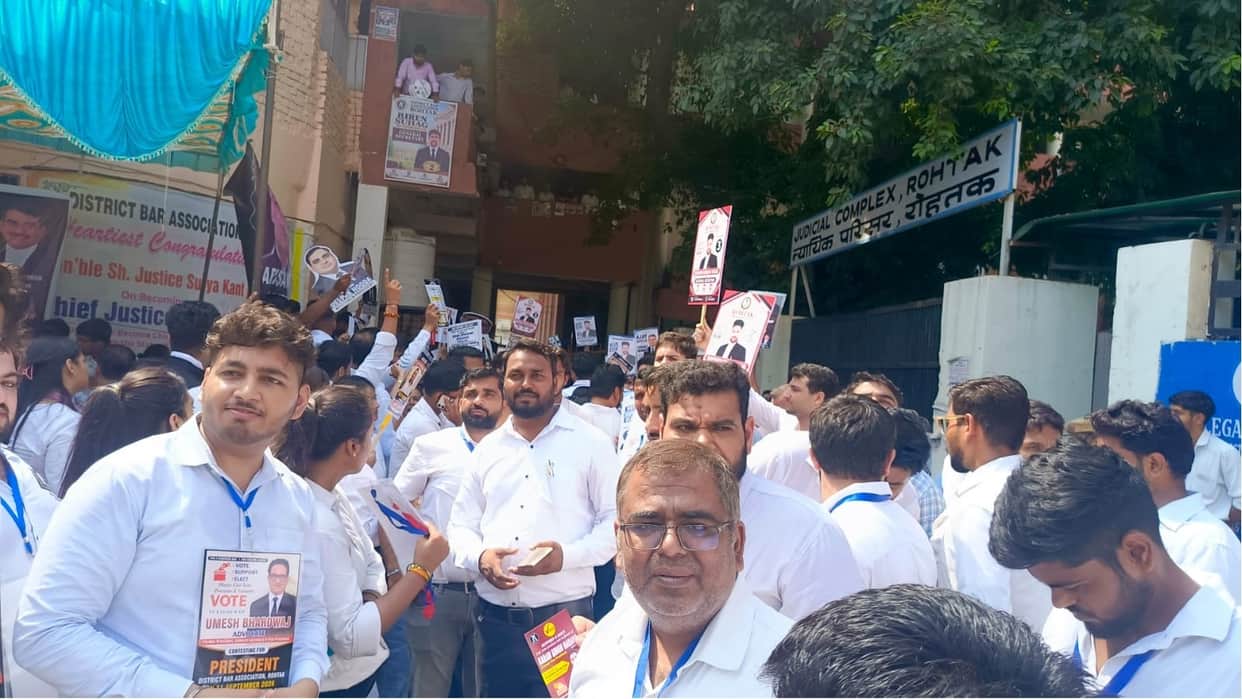 Bar elections in Rohtak, Panipat, and Kurukshetra: Post of female Vice-President reserved for the first time