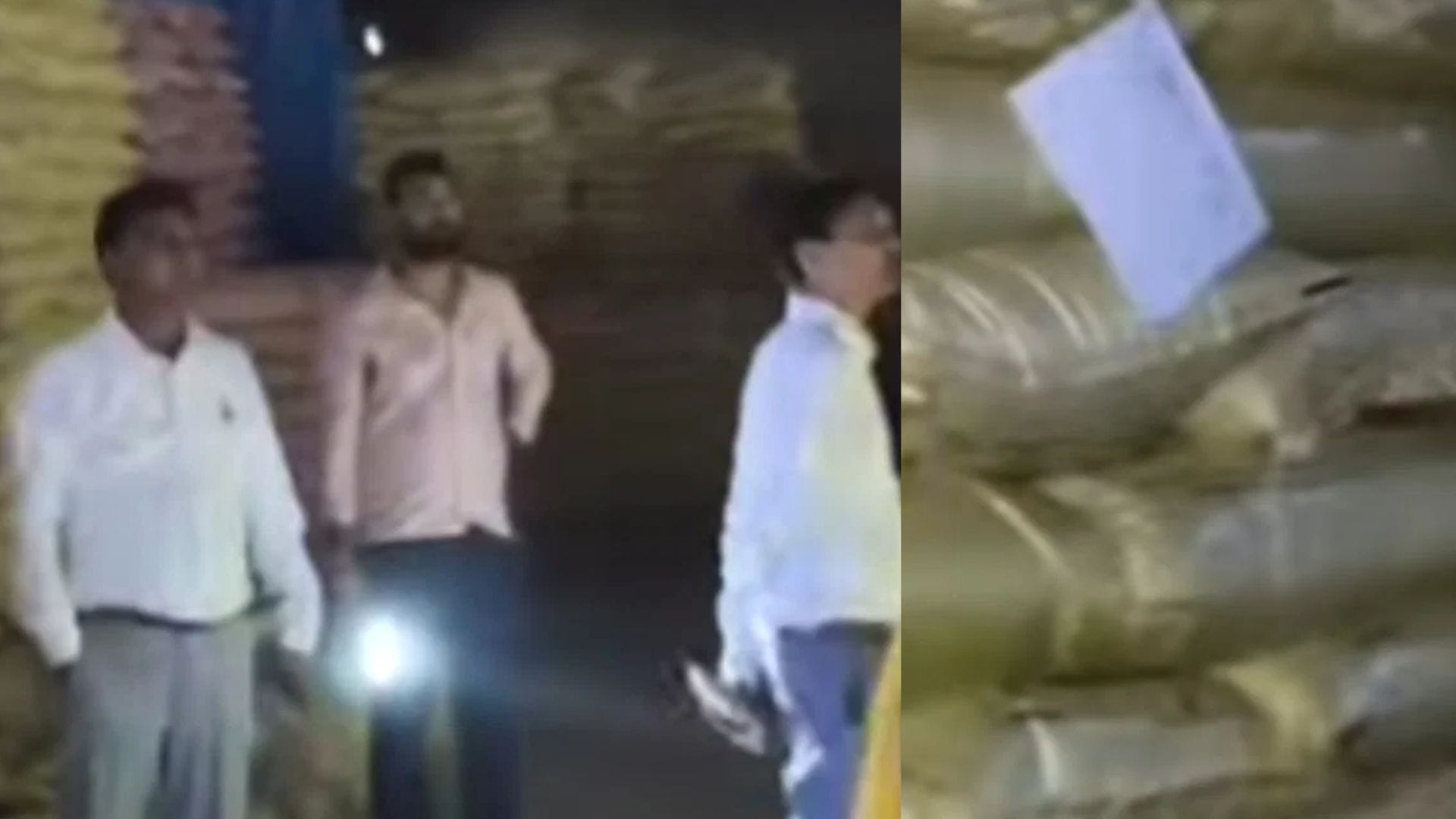 छापामारी करते हुए एसडीएम