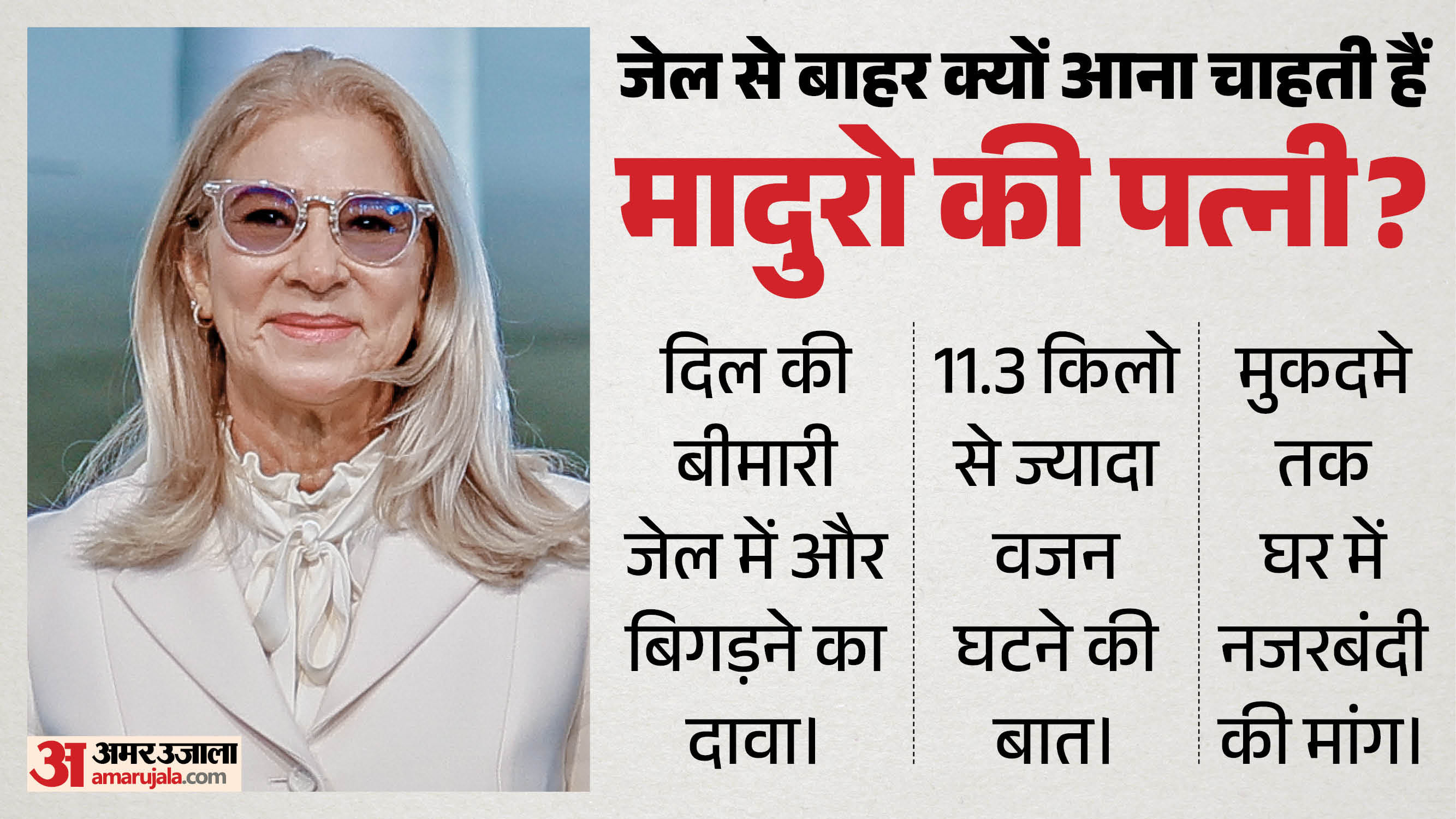 मादुरो की पत्नी की तबीयत खराब