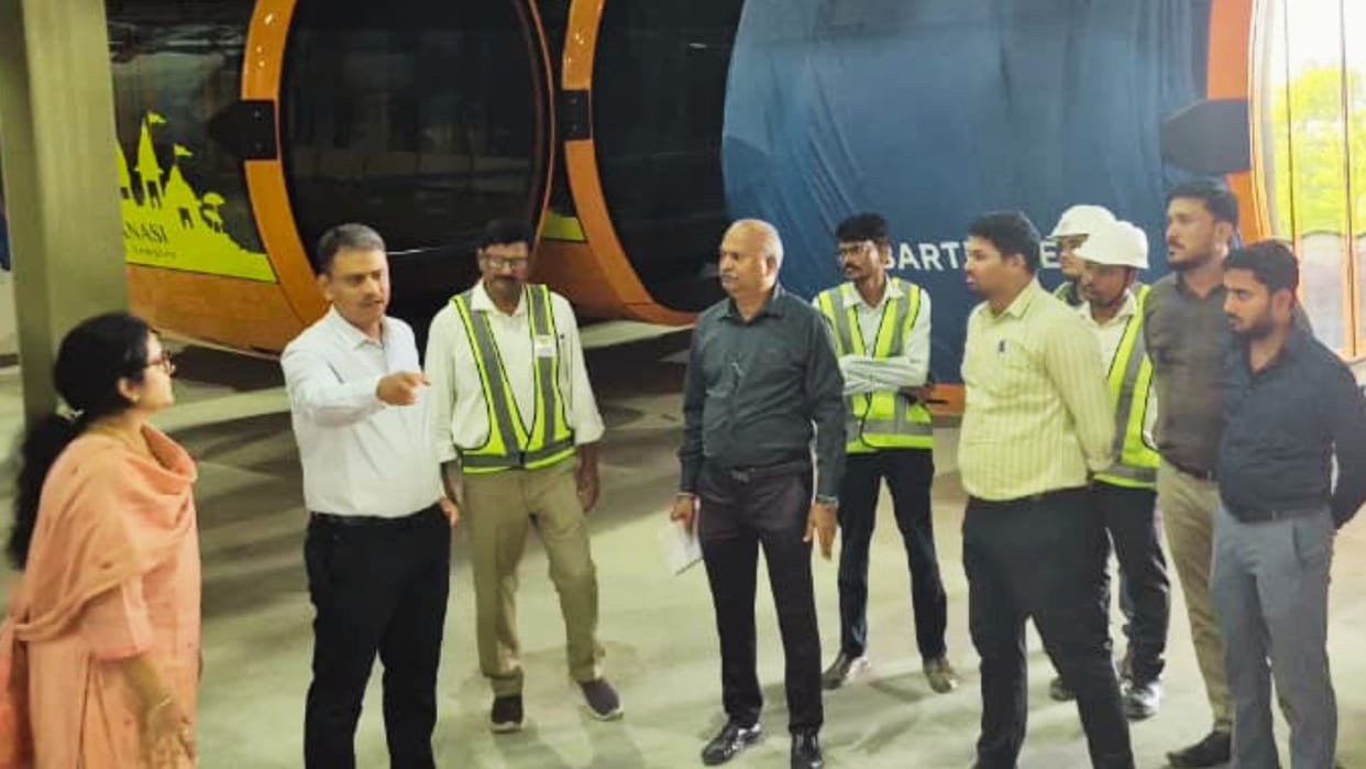 Varanasi Ropeway Commissioner displeased slow pace construction orders completion of Cantt Station