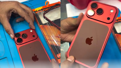 iPhone 17 Pro को  iPhone 18 Pro में बदलता शख्स