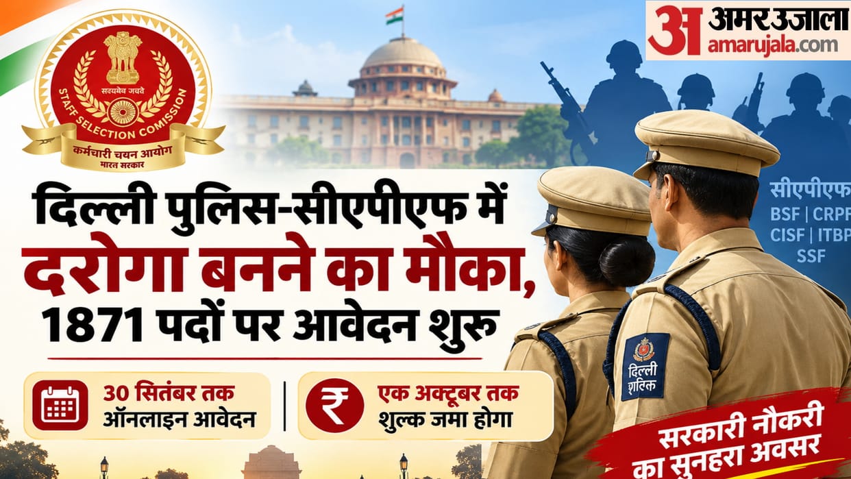 SSC Exam Opportunity to become a Sub-Inspector in Delhi Police and CAPF applications open for 1,871 posts.