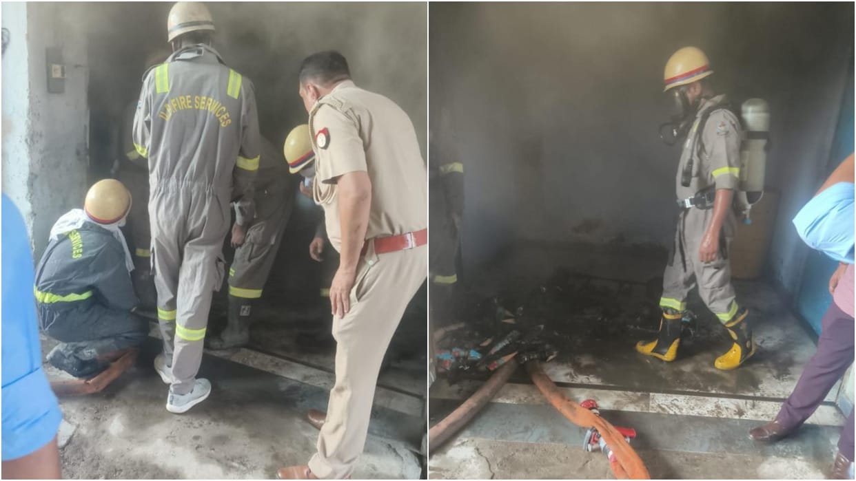 Fire breaks out in ice cream factory warehouse due to short circuit in Bareilly