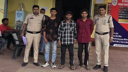 पुलिस के गिरफ्त में आरोपी