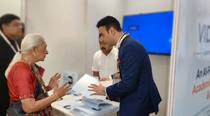 Kanpur AI Manthan 2.0 at CSJMU Governor Anandiben Patel toured the exhibition and appreciated innovations