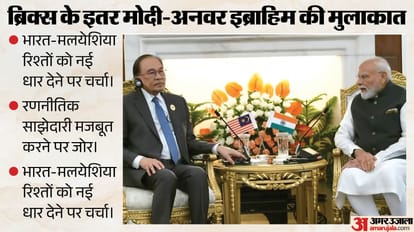 मलयेशियाई पीएम से मिले प्रधानमंत्री मोदी