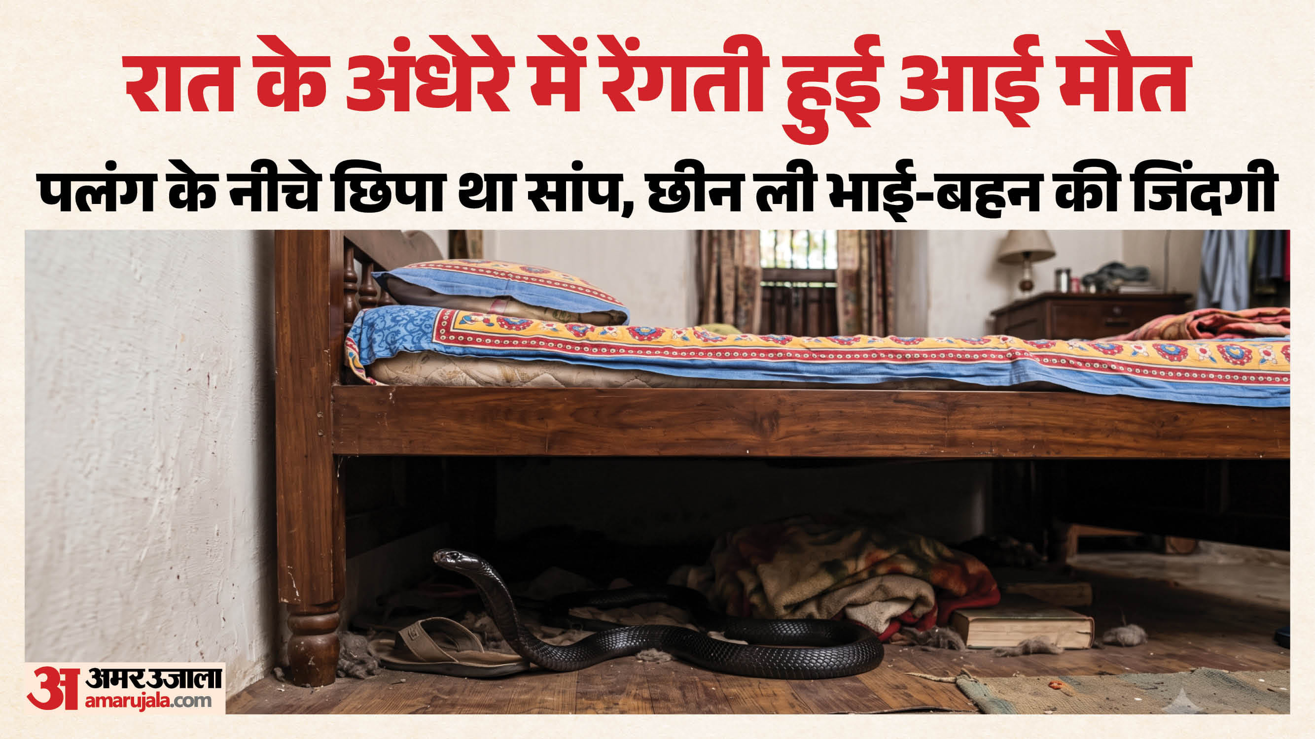 सांप के काटने से भाई-बहन की मौत