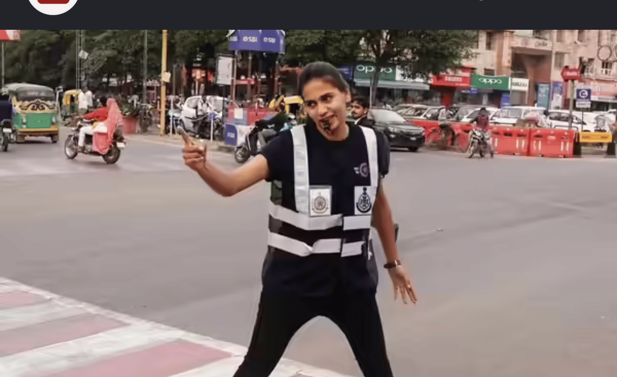 इंदौर: इंदौर की ट्रैफिक गर्ल शुभी जैन पुलिकर्मियों पर ’लेडिस जात‘कहने से भड़की