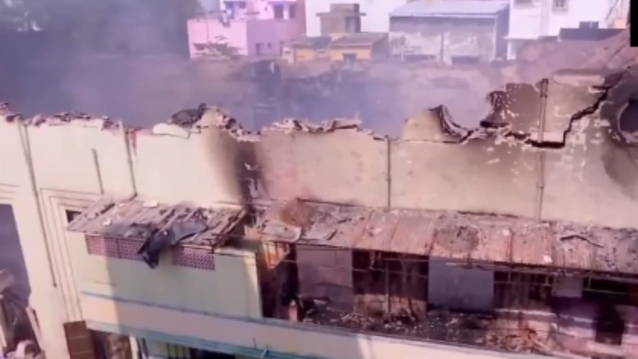 Tamil Nadu massive fire broke out at Central Theatre near the Meenakshi Amman Temple in Madurai