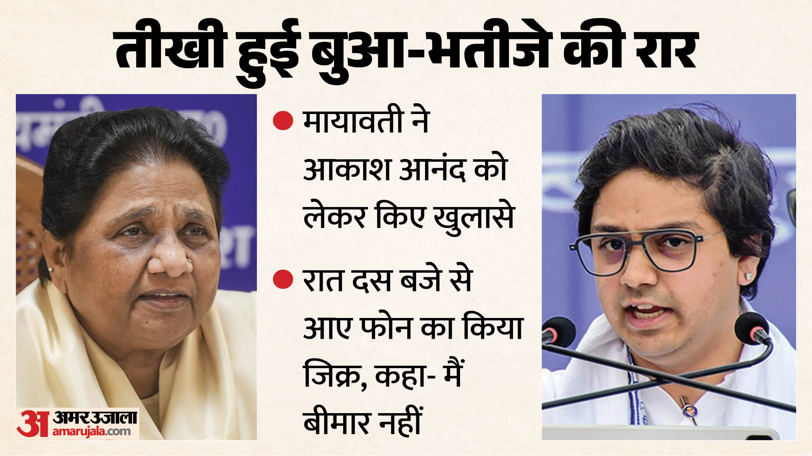 आकाश आनंद पर हमलावर मायावती।