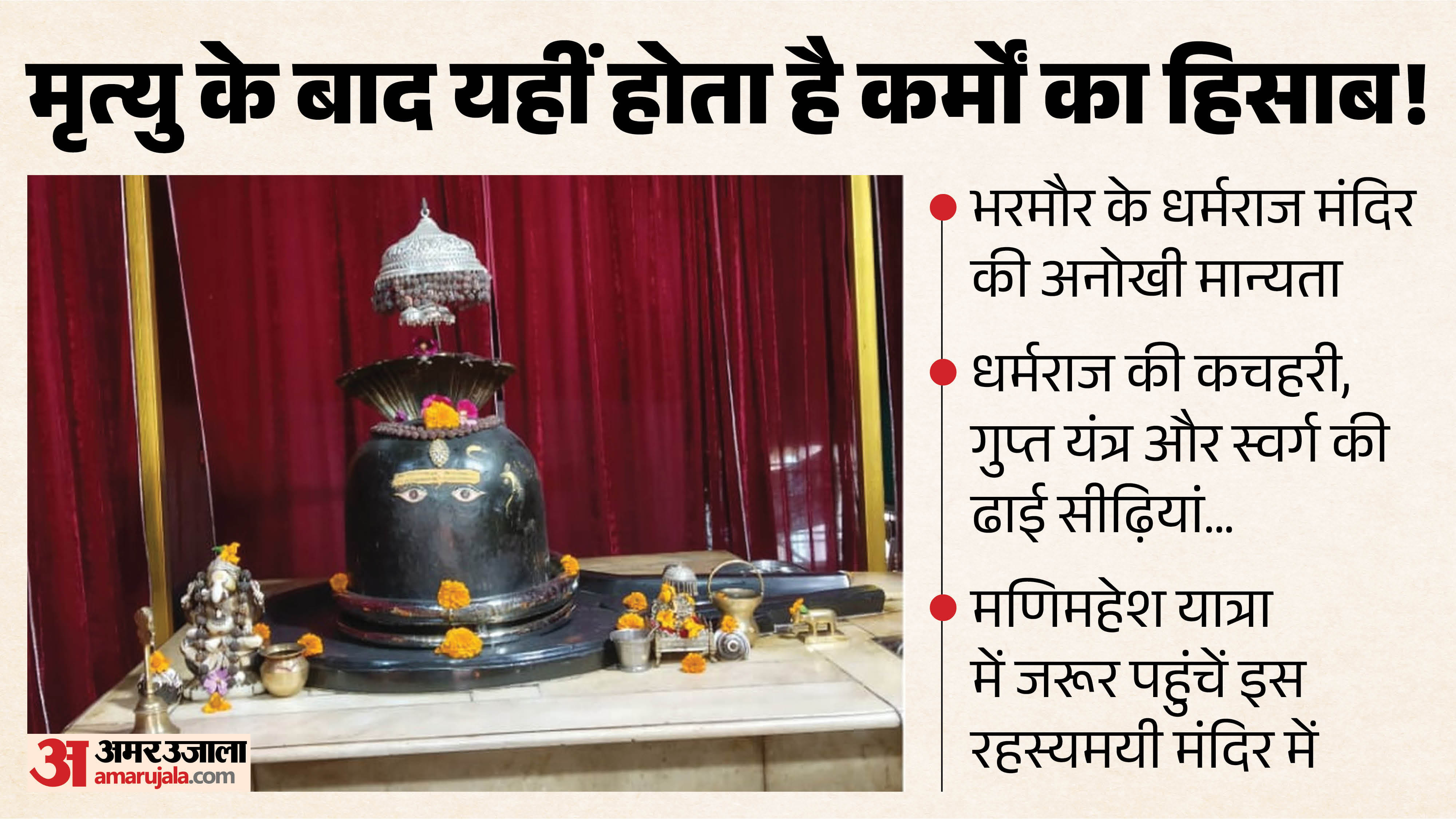 भरमौर का धर्मराज मंदिर।