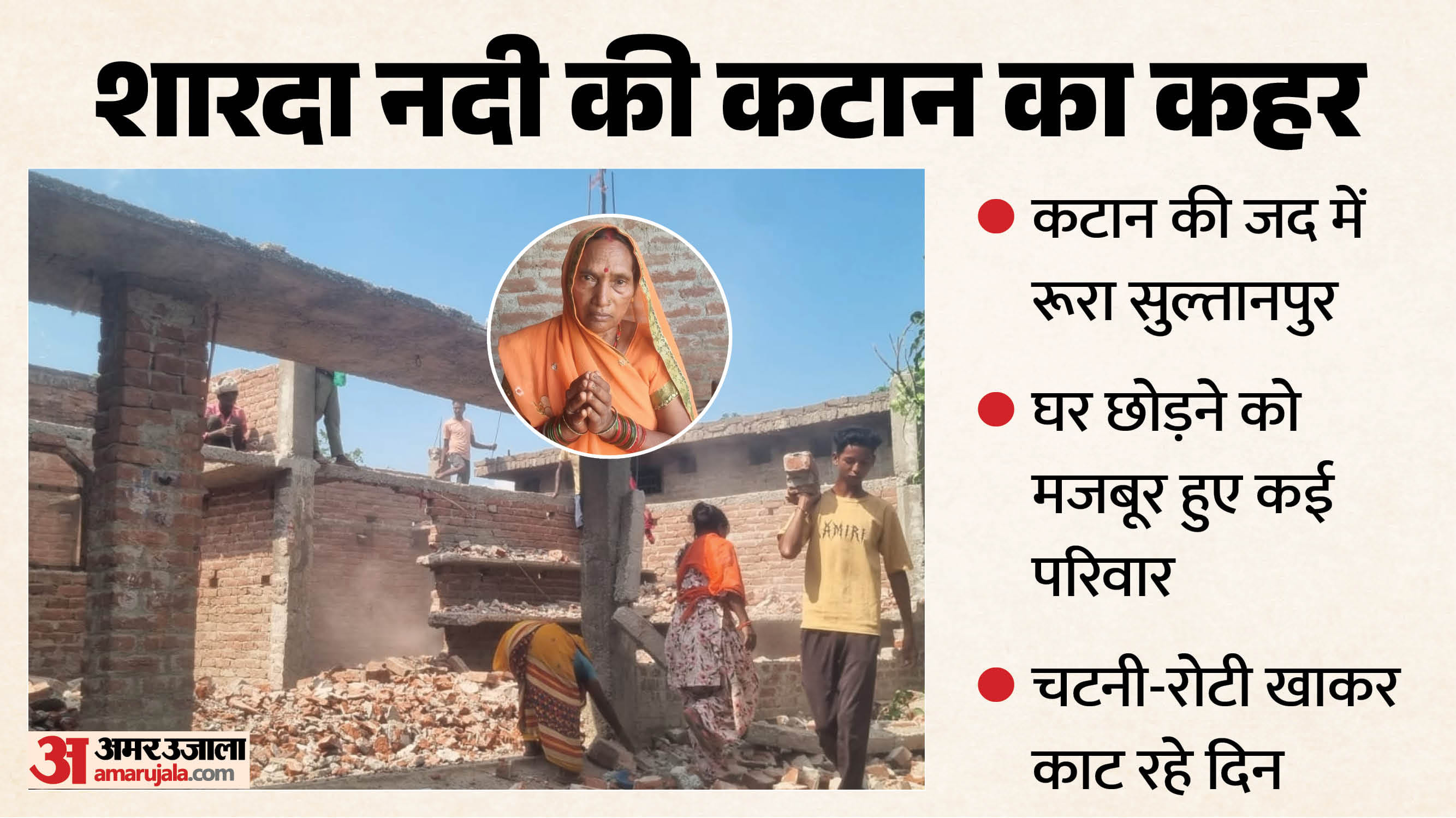 कटान पीड़ितों ने लगाई मदद की गुहार