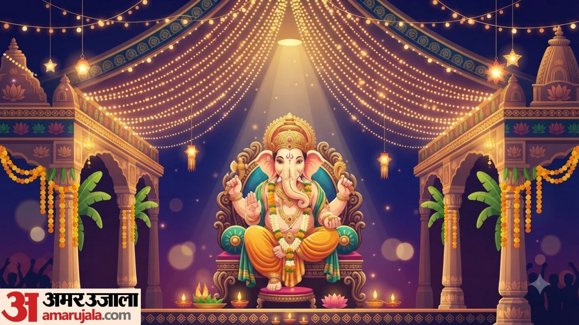Ganesh Pandal Decoration ideas Easy and Beautiful Ganpati Decoration Ideas with images