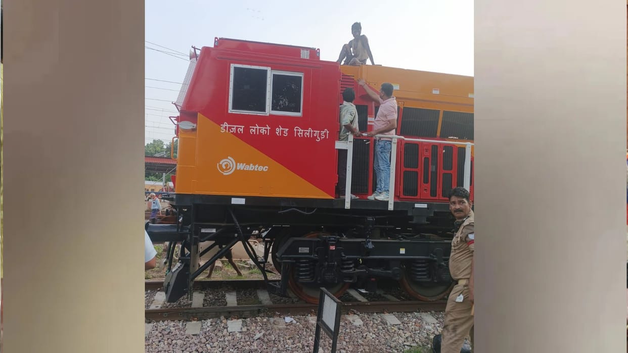 Youth electrocuted after climbing onto train and coming into contact with OHE wire