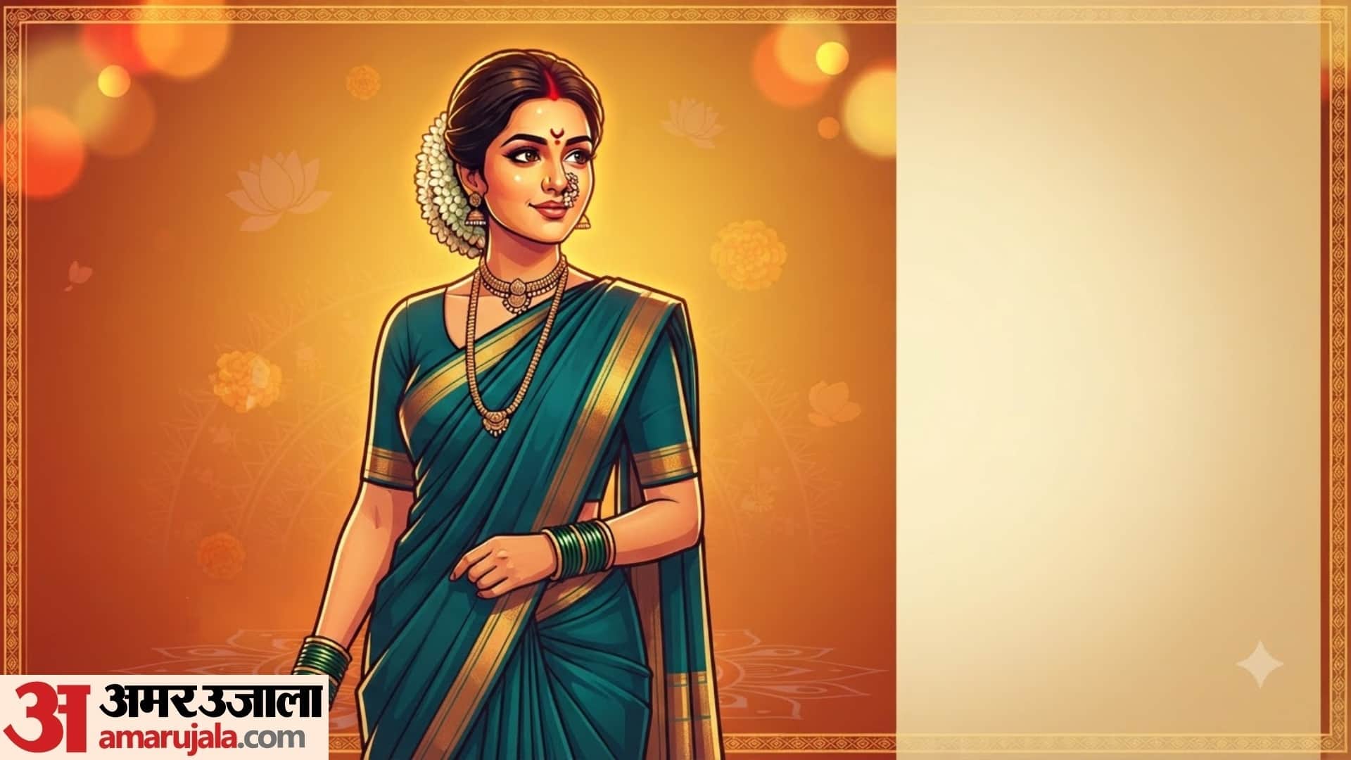 Navratri day 9 colour 2026 Maa Siddhidatri puja look ethnic outfit ideas on Maha Navami