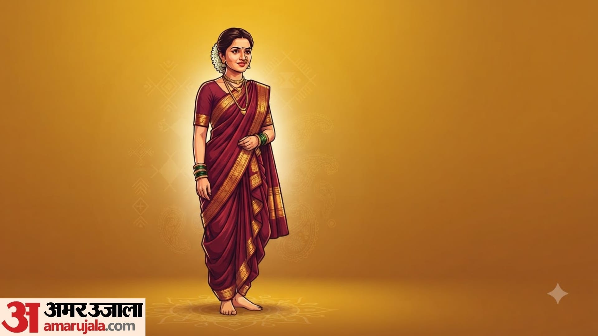 ganesh chaturthi 2026  how to wear 9 yards saree maharashtrian style simple nauvari saree draping step by step