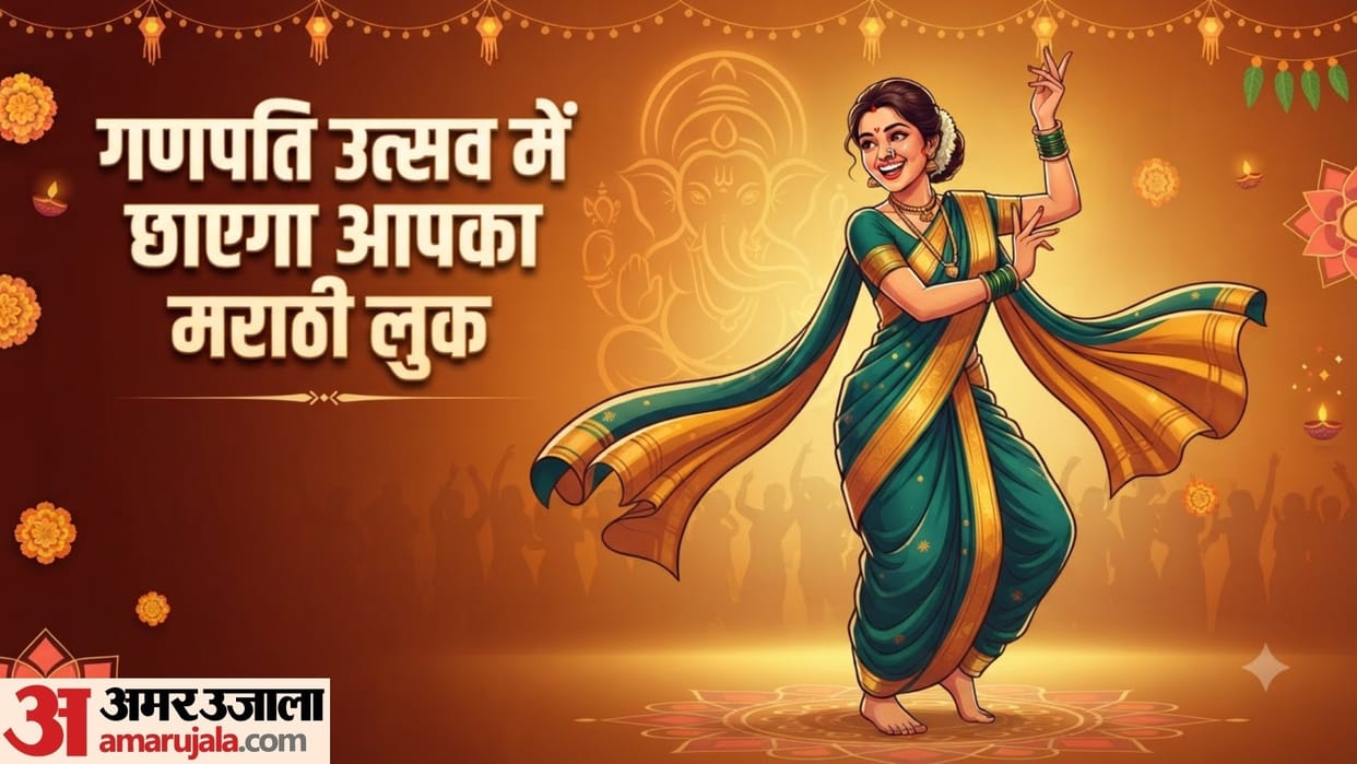 ganesh chaturthi 2026  how to wear 9 yards saree maharashtrian style simple nauvari saree draping step by step