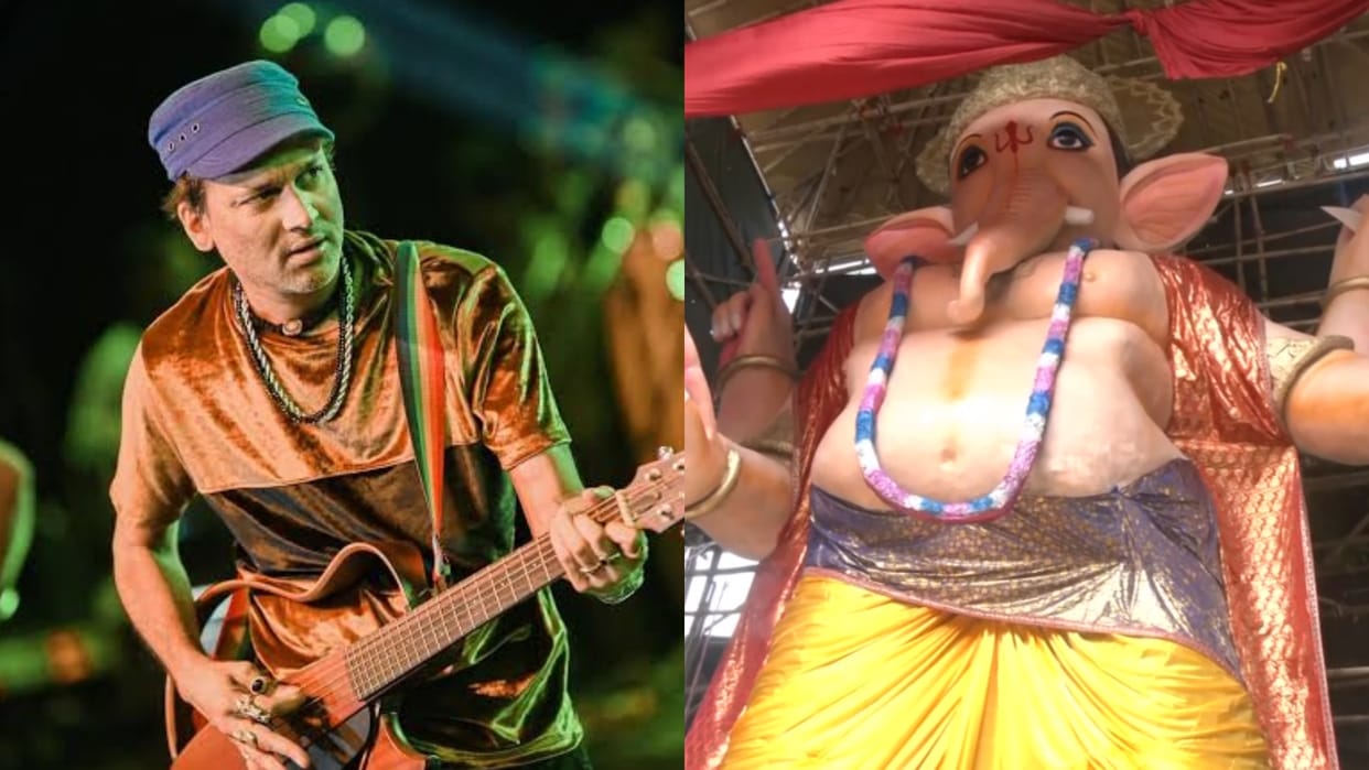 45 feet tall Ganpati idol offers tribute to late singing icon Zubeen Garg in Assam