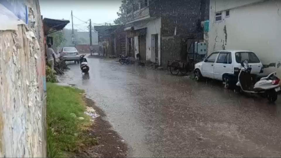मोगा में हुई तेज बारिश
