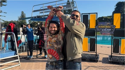 Orry Shares Bts Photoshoot glimpse with Rohit Shetty from Khatron Ke Khiladi Season 15 set