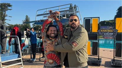 Orry Shares Bts Photoshoot glimpse with Rohit Shetty from Khatron Ke Khiladi Season 15 set