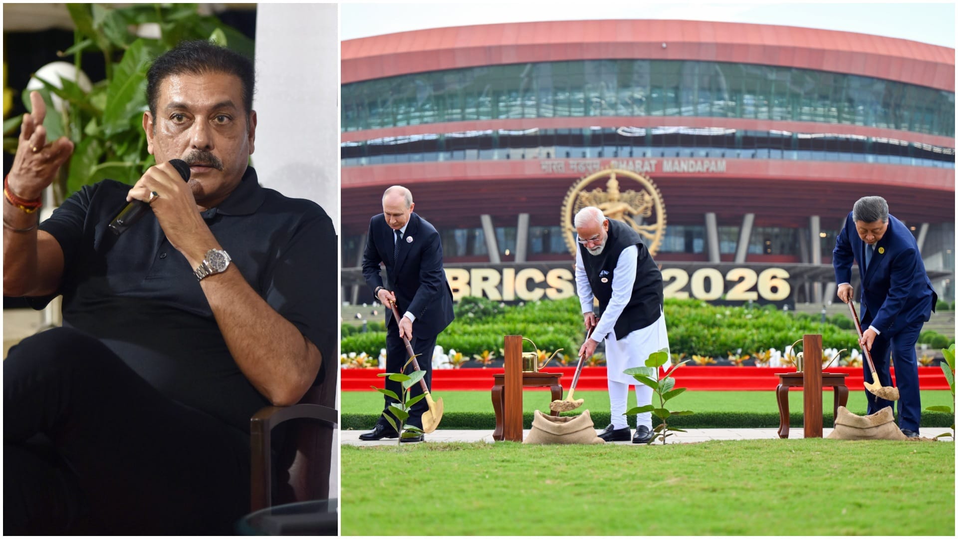 BRICS Summit: Ravi Shastri Hails PM Modi, Praise Historic Diplomatic Moment With Vladimir Putin and Xi Jinping
