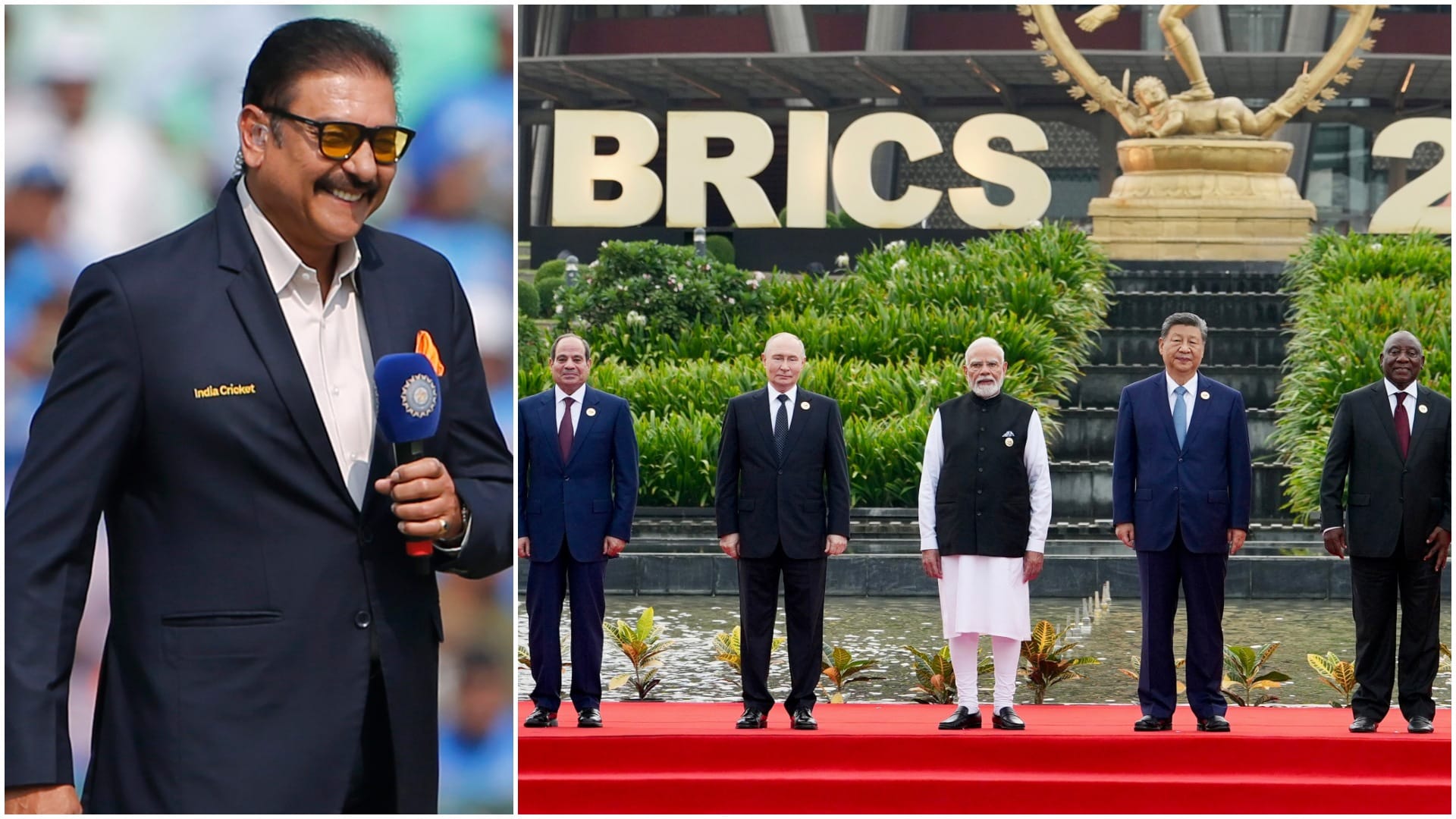 BRICS Summit: Ravi Shastri Hails PM Modi, Praise Historic Diplomatic Moment With Vladimir Putin and Xi Jinping
