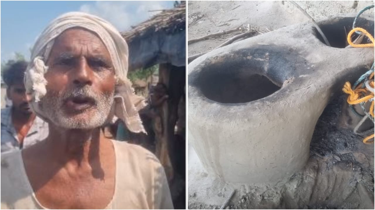 villagers are demolishing their own homes due to fear of erosion of sharda river in lakhimpur kheri