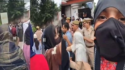 एएमयू छात्राओं का हंगामा
