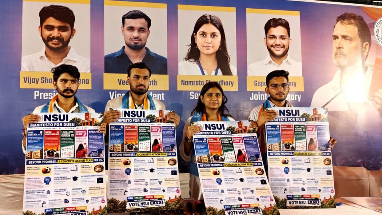 NSUI launches manifesto for DUSU election  key demands
