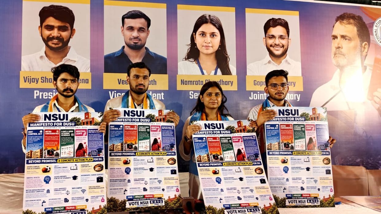 NSUI launches manifesto for DUSU election  key demands