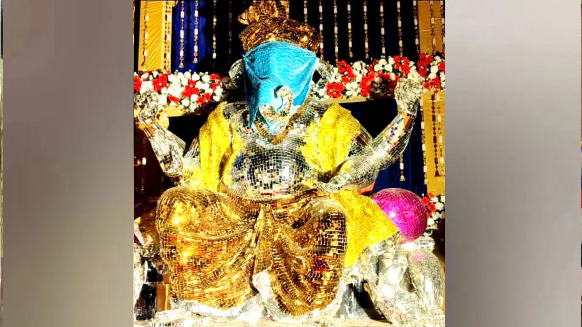 साहबगंज किराना मण्डी में स्थापित भगवान गणेश की प्रतिमा