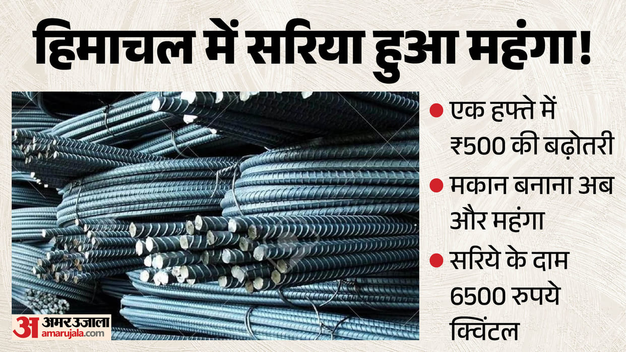 steel rod prices rise by 500 rupees per quintal in one week