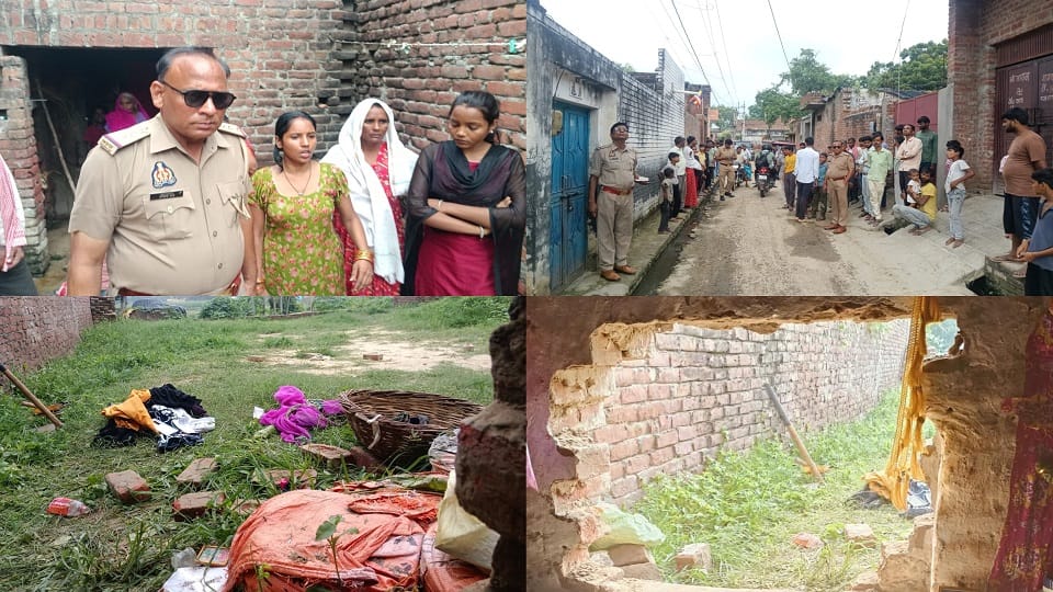 कासगंज में तीन मकानों में चोरी।