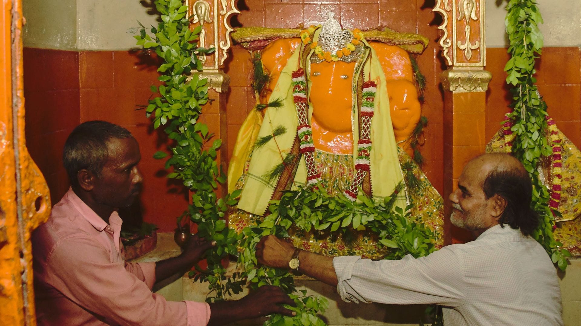 मंडुवाडीह में गणेशजी की प्रतिमा।