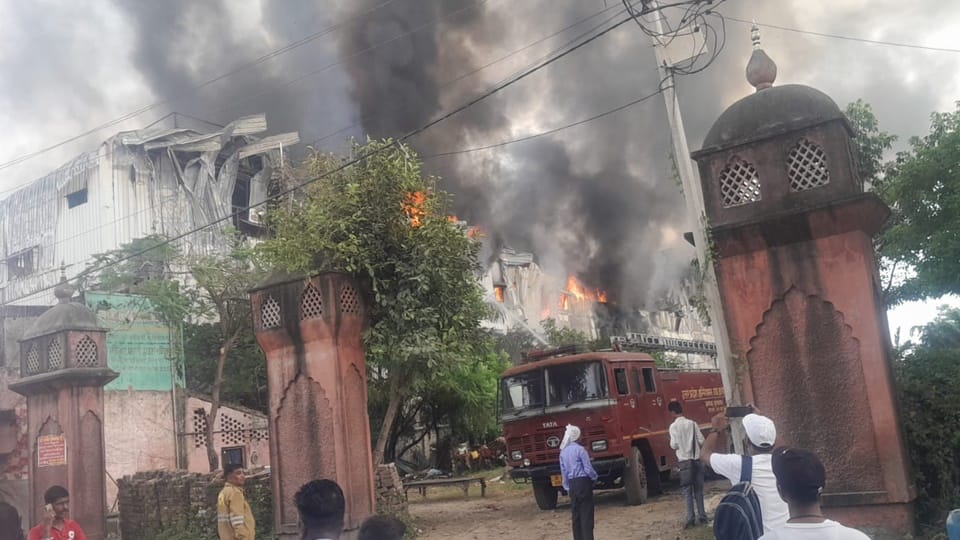 Fire breaks out in Moradabad