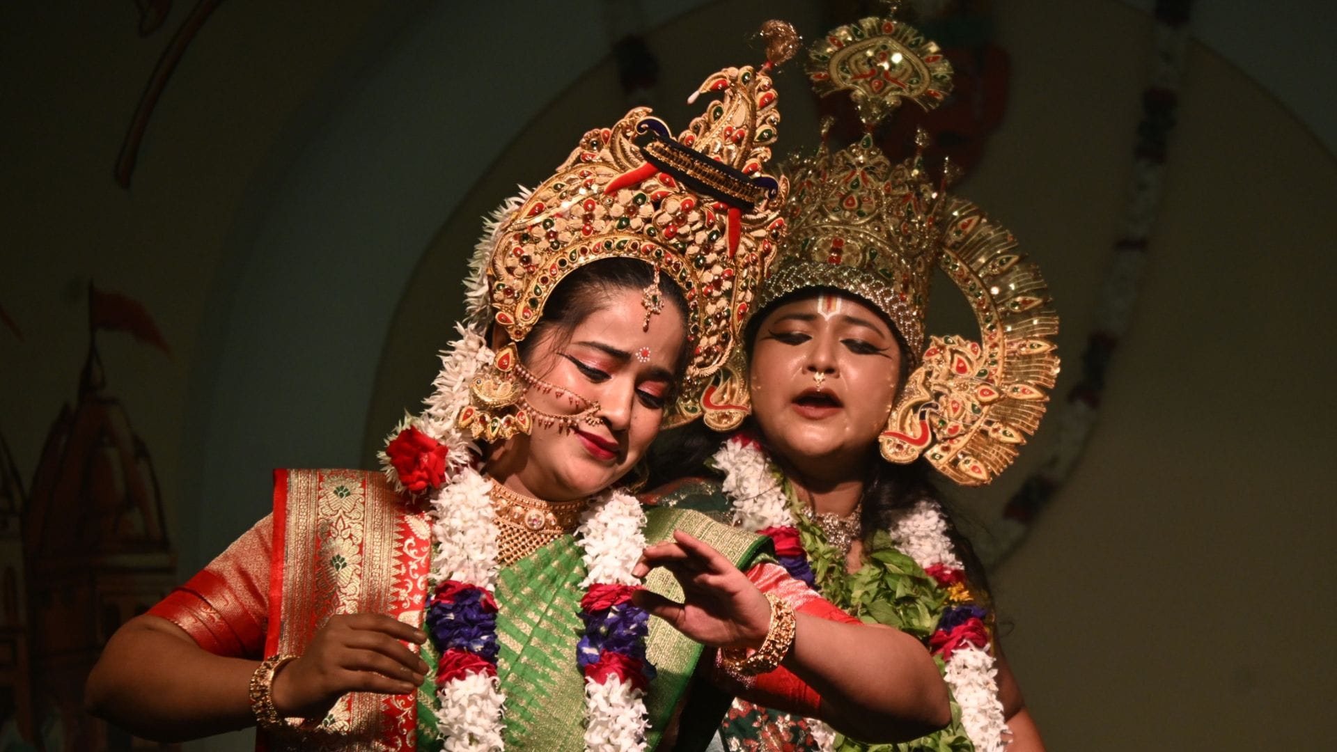 राम की शक्तिपूजा का मनोहारी मंचन।