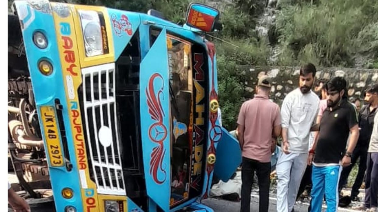 Two dead, five injured as mini-bus overturns in  Reasi Jammu