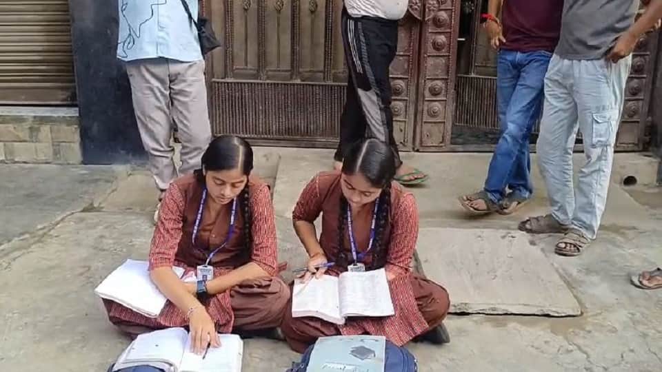 Schoolgirls stage sit in protest outside school against teacher in Mathura